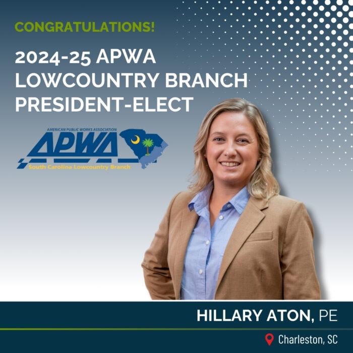 Elect Hillary Sign 2024-25 APWA Lowcountry Branch President-Elect: Hillary Aton, PE ...